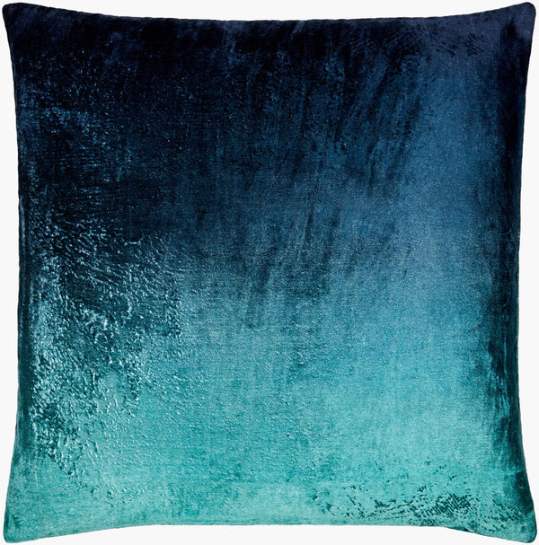 Surya Theodosia 18"L X 18"W Elegant Viscose Accent Pillow - Versatile Home Decor For Any Space Emerald Viscose,Viscose Tod001-2020d