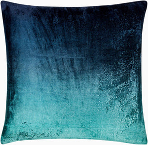 Surya Theodosia 18"L X 18"W Elegant Viscose Accent Pillow - Versatile Home Decor For Any Space Emerald Viscose,Viscose Tod001-2020d
