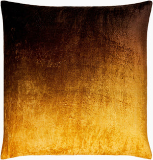 Surya Theodosia 18"L X 18"W Elegant Viscose Accent Pillow - Versatile Home Decor For Any Space Saffron Viscose,Viscose Tod002-2020d