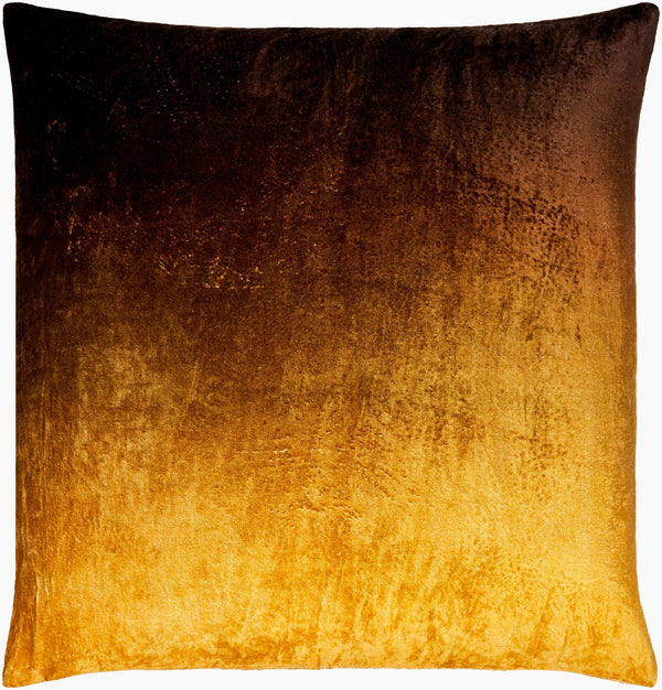 Surya Theodosia 18"L X 18"W Elegant Viscose Accent Pillow - Versatile Home Decor For Any Space Saffron Viscose,Viscose Tod002-2020d