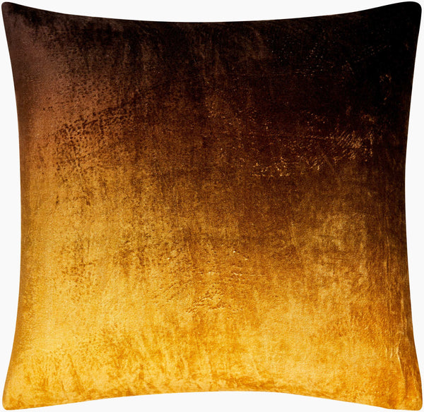 Surya Theodosia 18"L X 18"W Elegant Viscose Accent Pillow - Versatile Home Decor For Any Space Saffron Viscose,Viscose Tod002-2020d