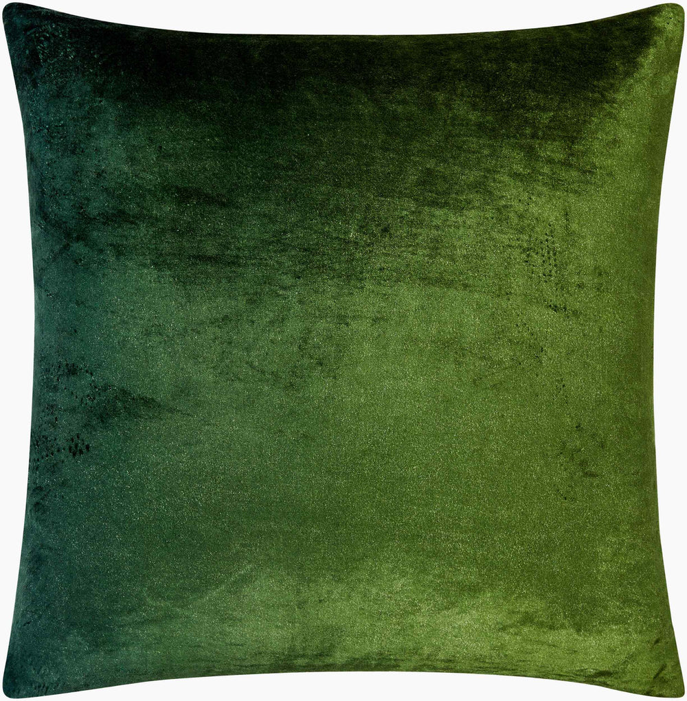 Surya Theodosia 18"L X 18"W Elegant Viscose Accent Pillow - Versatile Home Decor For Any Space Dark Green Viscose,Viscose Tod004-2222p