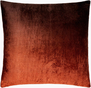 Surya Theodosia 18"L X 18"W Elegant Viscose Accent Pillow - Versatile Home Decor For Any Space Dark Brown Viscose,Viscose Tod005-2222p