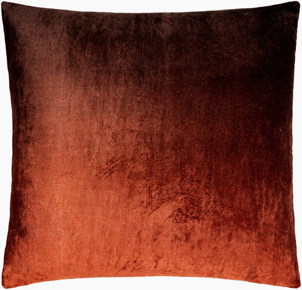 Surya Theodosia 18"L X 18"W Elegant Viscose Accent Pillow - Versatile Home Decor For Any Space Dark Brown Viscose,Viscose Tod005-2222p