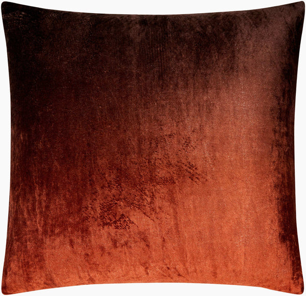 Surya Theodosia 18"L X 18"W Elegant Viscose Accent Pillow - Versatile Home Decor For Any Space Dark Brown Viscose,Viscose Tod005-2222p