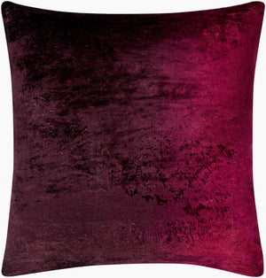 Surya Theodosia 18"L X 18"W Elegant Viscose Accent Pillow - Versatile Home Decor For Any Space Dark Plum Viscose,Viscose Tod006-1818