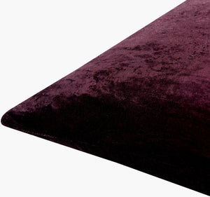 Surya Theodosia 18"L X 18"W Elegant Viscose Accent Pillow - Versatile Home Decor For Any Space Dark Plum Viscose,Viscose Tod006-1818