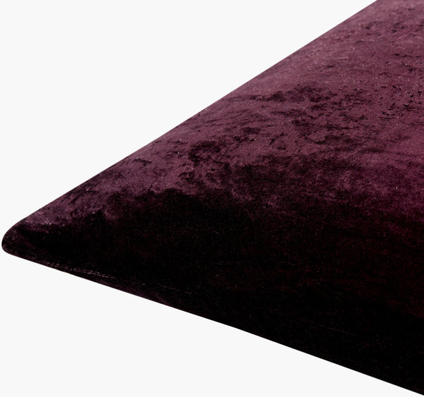 Surya Theodosia 18"L X 18"W Elegant Viscose Accent Pillow - Versatile Home Decor For Any Space Dark Plum Viscose,Viscose Tod006-1818