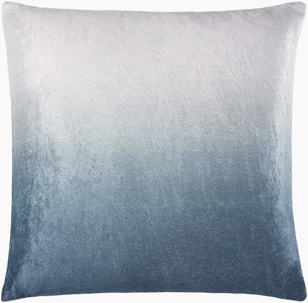 Surya Theodosia 18"L X 18"W Elegant Viscose Accent Pillow - Versatile Home Decor For Any Space Steel Blue Viscose,Viscose Tod007-2222