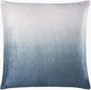 Surya Theodosia 18"L X 18"W Elegant Viscose Accent Pillow - Versatile Home Decor For Any Space Steel Blue Viscose,Viscose Tod007-2222