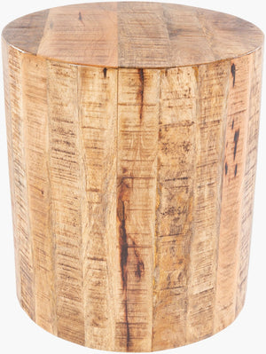 Livabliss Troyes Solid Wood End Table Handcrafted Artisan Design for Living Room or Bedroom TOE-004