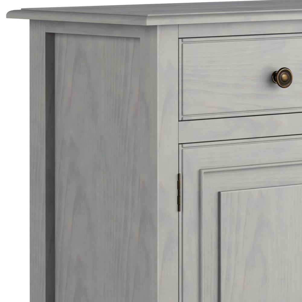 English Elm Connaught Handcrafted Solid Wood Entryway Cabinet In Fog Grey – Timeless Storage For Any Space B136P158540