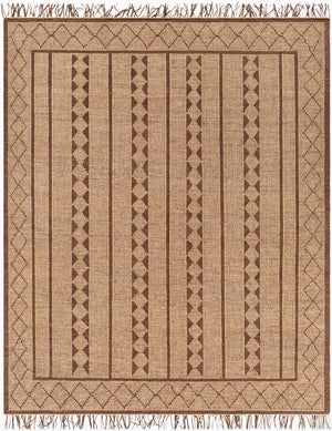 Surya Touareg 10' X 14' Handmade Jute & Leather Area Rug – Unique Global Style With Easy Maintenance! Tan Jute,Leather Tog2300-810