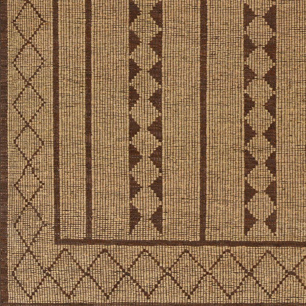 Surya Touareg 10' X 14' Handmade Jute & Leather Area Rug – Unique Global Style With Easy Maintenance! Tan Jute,Leather Tog2300-268