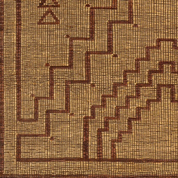Livabliss Touareg Handwoven Jute Leather Flatweave Area Rug Artisan Fringe Living Room Accent TOG2303-912