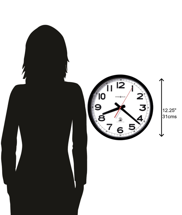 Hekman Furniture 625205 Accuwave Ii Wall Clock - Self-setting, Quiet, Durable Design For Home & Office Decor Plastic Accuwave Ii Wall Clock 625205