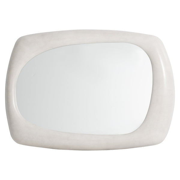 Bernhardt Bernhardt Sereno Mirror With Lutra Faux Stone Frame — Freeform Organic Silhouette, Rustic-Modern Accent (47.5"W) 329331