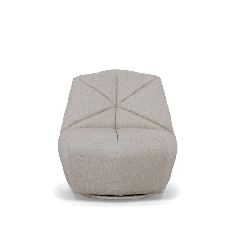 VIG Furniture Tomlin Sculptural Grey Woven Accent Chair With Origami Folded-Tuft Design, Deep Seat, 330 Lb Capacity VGODZW-20092-GRY-CH