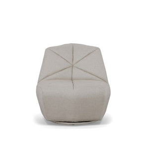 VIG Furniture Tomlin Sculptural Grey Woven Accent Chair With Origami Folded-Tuft Design, Deep Seat, 330 Lb Capacity VGODZW-20092-GRY-CH