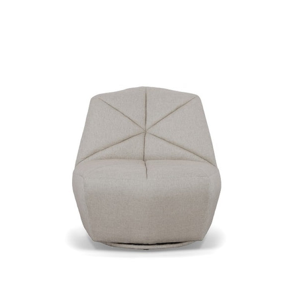 VIG Furniture Tomlin Sculptural Grey Woven Accent Chair With Origami Folded-Tuft Design, Deep Seat, 330 Lb Capacity VGODZW-20092-GRY-CH