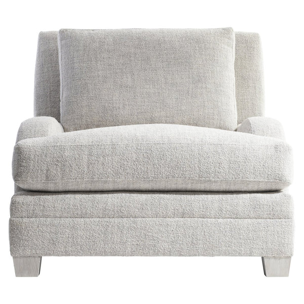 Bernhardt Bernhardt Rollins Fabric Chair In Weathered Bone — Plush Feather-Down Seat, Low Arms, Made-To-Order P7102A