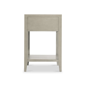 Bernhardt Bernhardt Cornelia Nightstand With Nebbia Ash Finish, Acanthus Metal Drawer & Usb Charging Port 331232