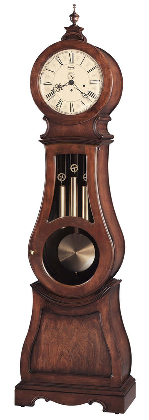 Hekman Furniture 2586 Ryden Grandfather Clock - Elegant Tuscany Cherry Finish, Melodic Westminster Chimes & Heirloom Quality Tuscany Cherry Ryden Grandfather Clock 2586