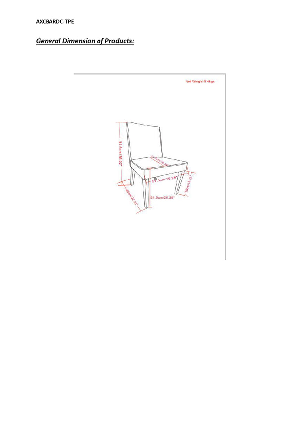 English Elm Bartow Upholstered Dining Chair Set of 2 in Natural — Rubberwood Legs, Foam Padding, Contemporary Piping B136P159925