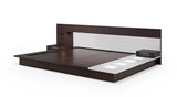 VIG Furniture Modrest Torino Contemporary Brown Oak & Grey Platform Bed w/ Lights VGWCSB-B03-BRNGRY