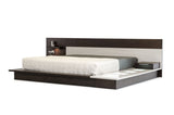 VIG Furniture Modrest Torino Contemporary Brown Oak & Grey Platform Bed w/ Lights VGWCSB-B03-BRNGRY