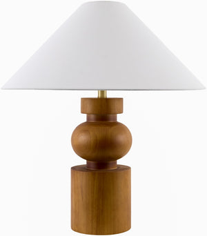 Livabliss Torien Mid-century Metal Base Table Lamp with Linen Shade and Felt Accents TORN-001