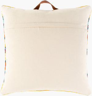 Surya Toluca 26" Square Floor Pillow - Elegant Global Designs For Eclectic Home Decor, Durable Cotton Saffron Cotton,Cotton Tou004-2626p