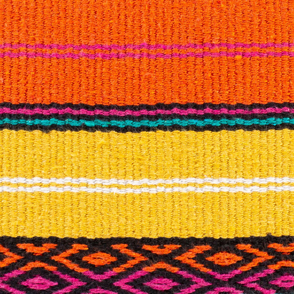 Surya Toluca 26" Square Floor Pillow - Elegant Global Designs For Eclectic Home Decor, Durable Cotton Saffron Cotton,Cotton Tou004-2626p