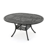 Christopher Knight Home® - Noble House - Stock Island Outdoor Finished Expandable Aluminum Dining Table