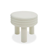 VIG Furniture Modrest Townley - Contemporary White Round End Table VGOD-LZ-252E-WHT