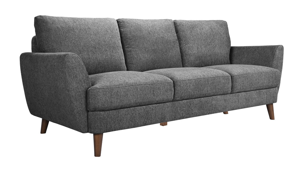 Porter Designs Porter Burnside Contemporary Upholstered Sofa Set - Chic Design With Comfort & Durability For Living Spaces Gray Fabric 01-216-01-3665