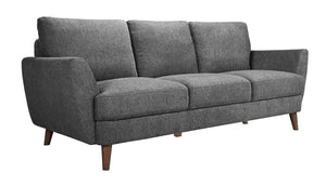 Porter Designs Porter Burnside Contemporary Upholstered Sofa Set - Chic Design With Comfort & Durability For Living Spaces Gray Fabric 01-216-01-3665
