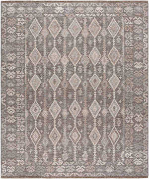 Surya Tempe Handmade 2' X 3' Wool Rug With Delightful Fringe - Elegant, Cozy, And Unique Home Decor Piece Slate Gray Wool Tpe2301-810