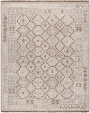 Surya Tempe Handmade 2' X 3' Wool Rug With Delightful Fringe - Elegant, Cozy, And Unique Home Decor Piece Ivory Wool Tpe2302-810
