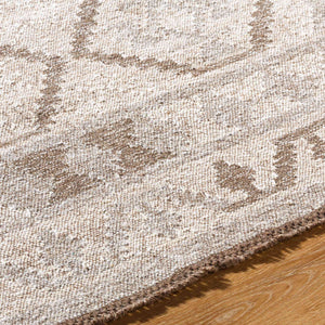 Surya Tempe Handmade 2' X 3' Wool Rug With Delightful Fringe - Elegant, Cozy, And Unique Home Decor Piece Ivory Wool Tpe2302-810