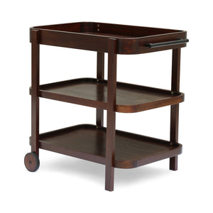 English Elm Christopher Knight Home® - TROLLEY Christopher Knight Home Selleck Mahogany Wood Bar Cart 24"D x 31.75"W Stylish Mobile Server for Entertaining and Bottle Storage 63113.00
