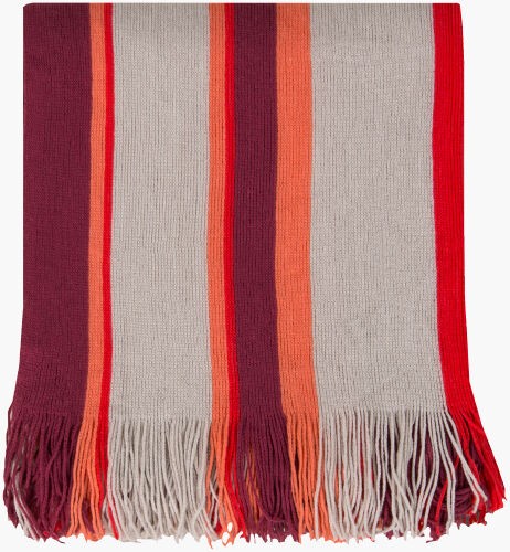 Surya Topanga 50"W X 60"L Throw - Durable Acrylic Blanket For Modern Decor With Charming Style, Spot Clean! Mauve Acrylic,Acrylic Tpg1001-5060