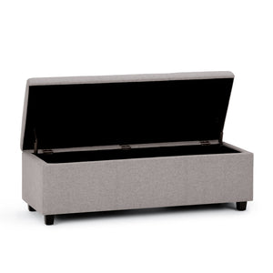 English Elm Avalon Storage Ottoman Bench - Stylish Cloud Grey With Generous Hidden Storage For Every Room B136P158637