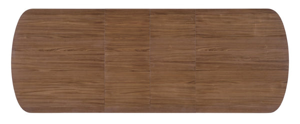 Hooker Furniture Eleana Light Caramel Walnut Rectangle Dining Table With Sunlit Bronze Double Pedestal, Extends To 122" 7252-75200-85