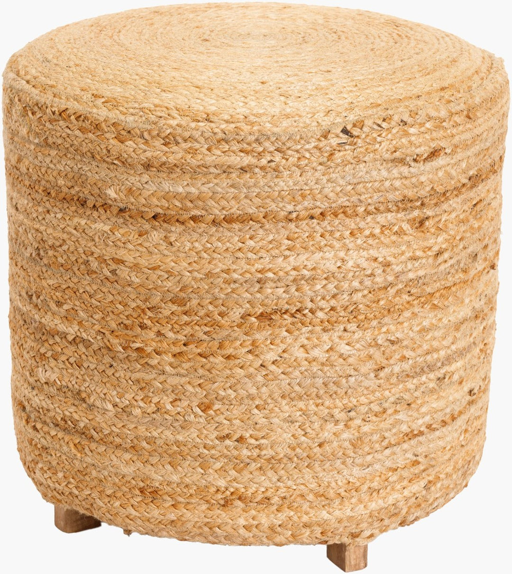 Livabliss Tropics Jute Cube Ottoman Artisan Woven Accent Seat for Living Room or Bedroom TPP-002