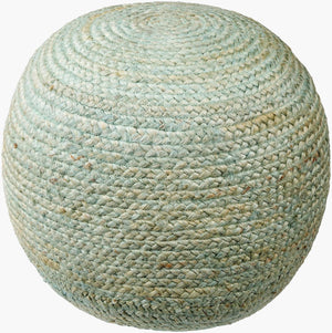 Livabliss Tropics Natural Jute Square Pouf Handwoven Footrest for Bohemian Coastal Living Rooms TPPF-001