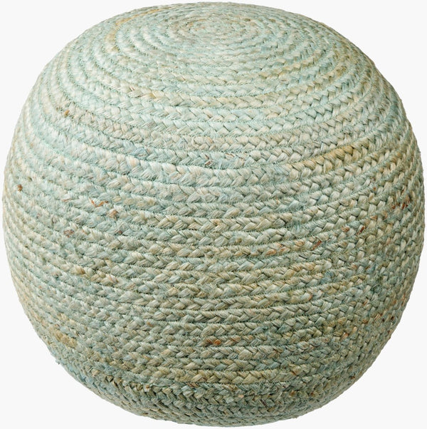 Livabliss Tropics Natural Jute Square Pouf Handwoven Footrest for Bohemian Coastal Living Rooms TPPF-001
