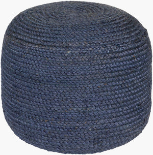 Livabliss Tropics Natural Jute Woven Square Pouf Bohemian Footrest for Living Room Accent TPPF-002