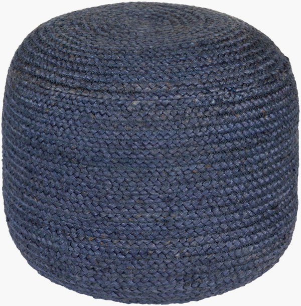 Livabliss Tropics Natural Jute Woven Square Pouf Bohemian Footrest for Living Room Accent TPPF-002