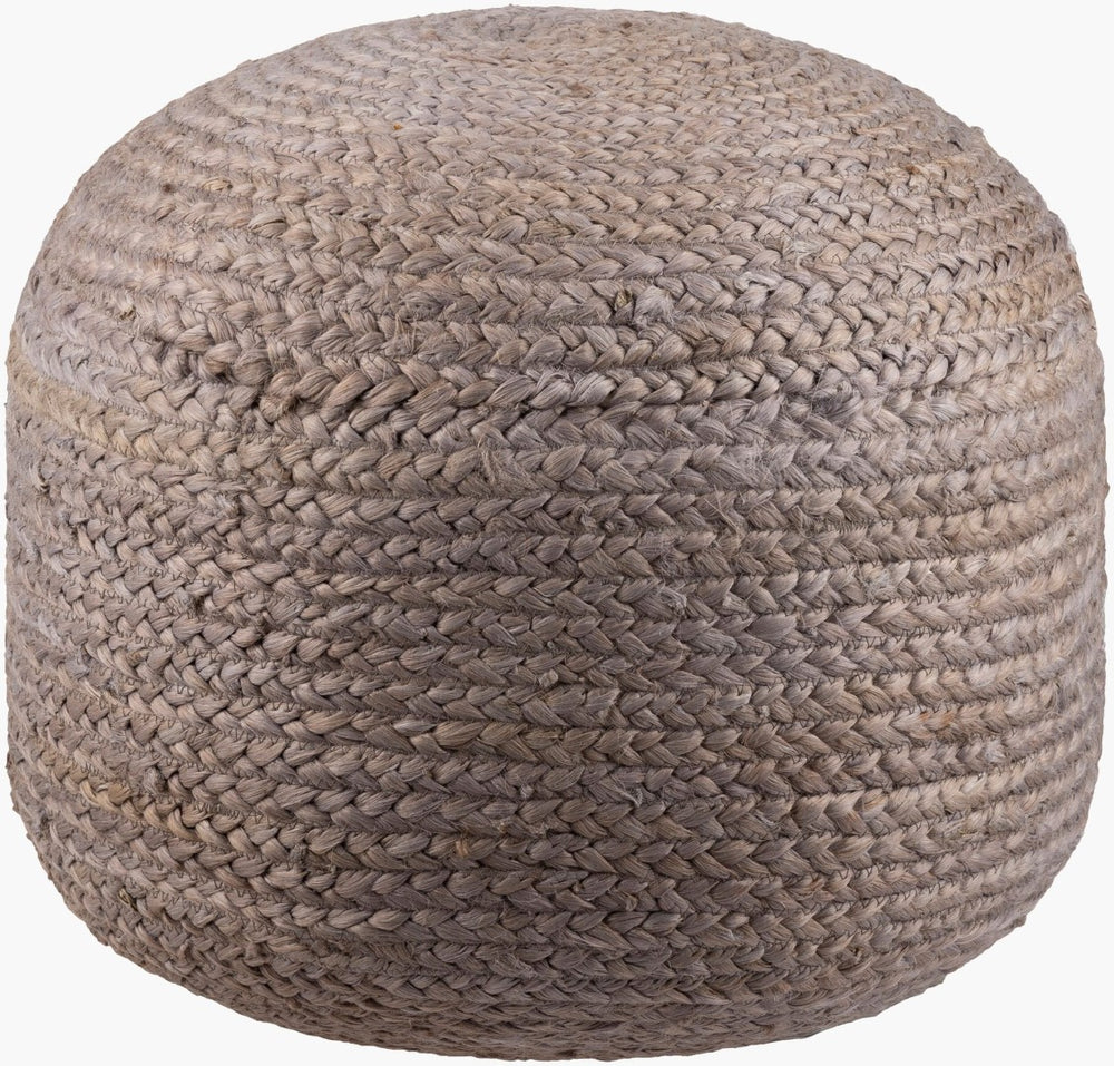 Livabliss Tropics Natural Jute Woven Pouf Handcrafted Bohemian Footrest for Living Room TPPF-004